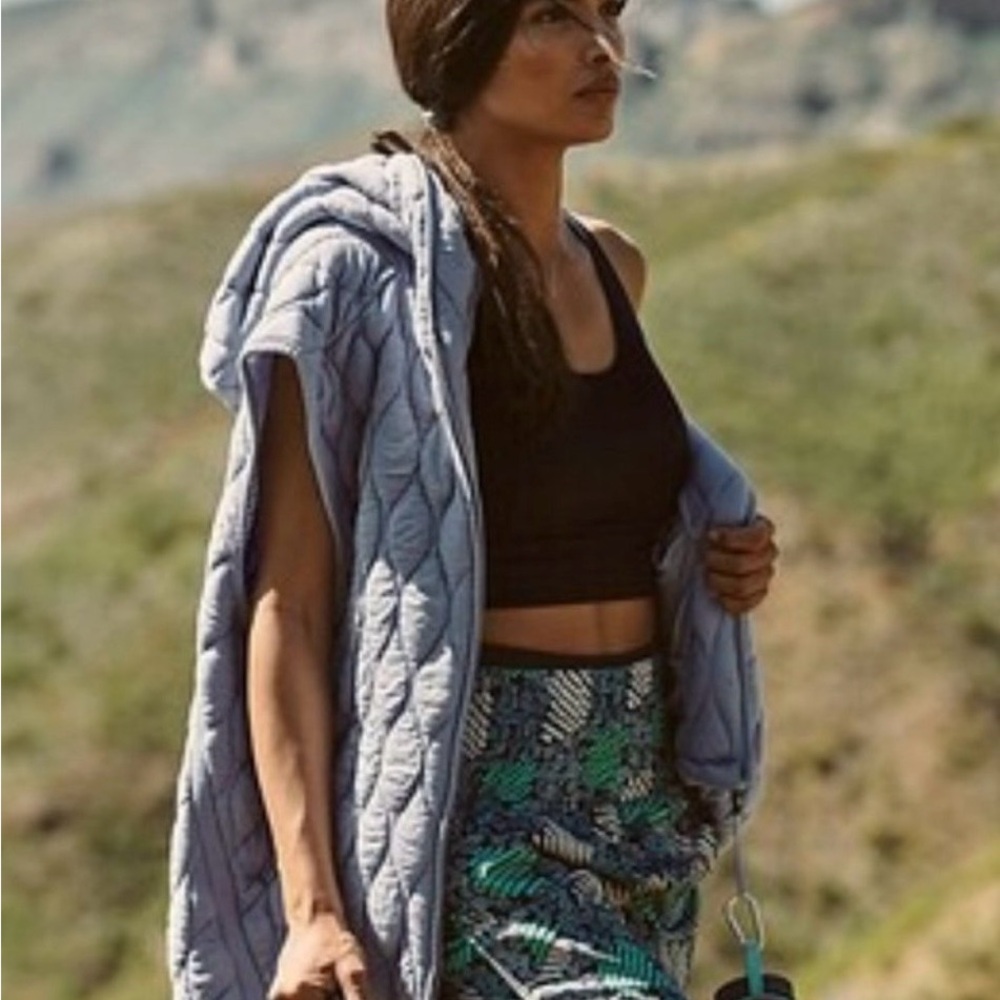 NWT free people dream big
quilted light lavender hooded vest